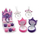 Purple Princess Crown Pendant and Necklace with Matching Gift Box